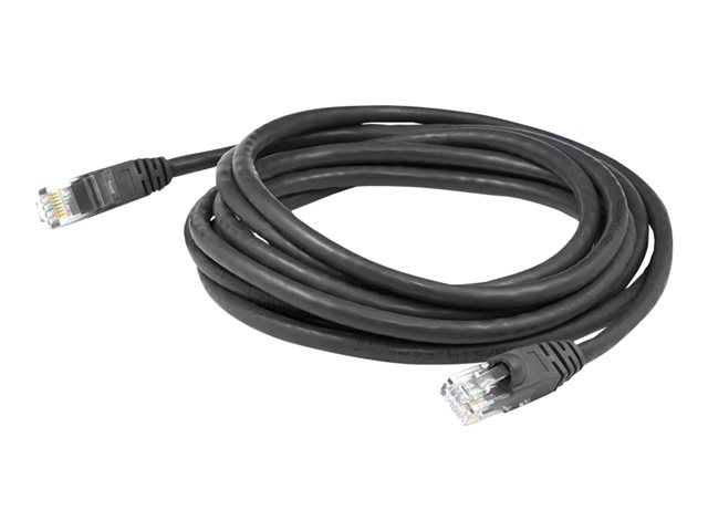 7FT CAT6 CABLE BLACK RJ-45 SNAGLESS BOOTED