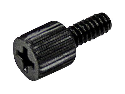 StarTech.com 6-32, 5/16in Long Black Metal Computer Case Thumbscrew - Pkg of 50 - thumb screw