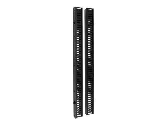 Eaton Tripp Lite Series Rack Enclosure Cabinet 6ft VRT Cable Manager Dbl Finger Duct - rack cable management duct with cover