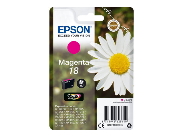 Epson 18 - magenta - original - ink cartridge