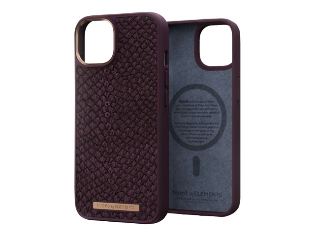 NJORD SALMON LEATHER MAGSAFE CASE FOR IPHONE 14 PRO MAX RUST