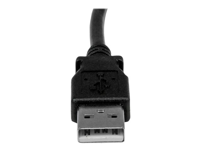 StarTech 2m USB 2.0 A to Right Angle B Cable Cord - 2 m USB Printer Cable - Right Angle USB B Cable - 1x USB A (M), 1x USB B (M) (USBAB2MR) - USB cable - USB Type B (M) to USB (M) - USB 2.0 - 2 m - 90° connector - black