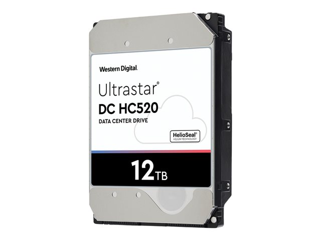 WD Ultrastar HE12 HUH721212AL4205 - Hard drive - encrypted - 12 TB - internal - 3.5" - SAS 12Gb/s - 7200 rpm - buffer: 256 MB - TCG encryption with FIPS
