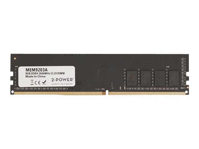2-Power - DDR4 - module - 8 GB - DIMM 288-pin - 2666 MHz / PC4-21300 - unbuffered