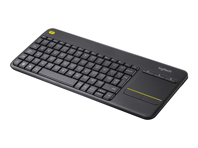Logitech Wireless Touch Keyboard K400 Plus - keyboard - with touchpad - AZERTY - Belgium - black Input Device