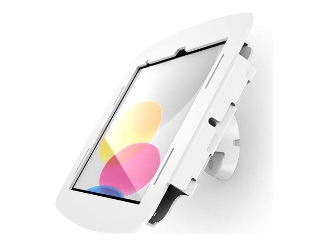 Compulocks iPad 10th-11th (A16) Gen Space Enclosure Bow Tilting Wall Mount White - Mounting kit (enclosure, tilt wall mount) - exposed front/back camera and sensors - for tablet - lockable - aluminium - white - screen size: 10.9" - for Apple 10.9-inch iPa