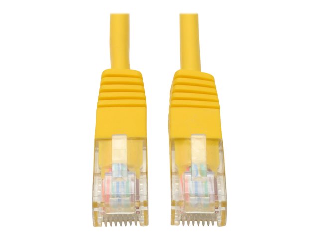 Eaton Tripp Lite Series Cat5e 350 MHz Molded (UTP) Ethernet Cable (RJ45 M/M), PoE - Yellow, 10 ft. (3.05 m) - patch cable - 3 m - yellow
