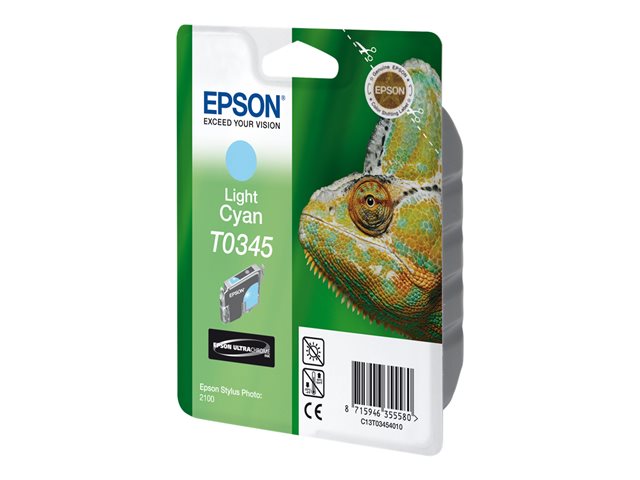 Epson T0345 - Print cartridge - 1 x pigmented light cyan - 440 pages