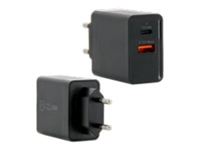 Mobilis power adapter - 24 pin USB-C, USB Type A - 18 Watt