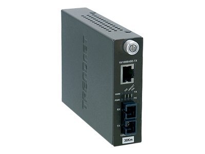 INTELLIGENT 10/100BASE-TX TO 100BASE-FX SINGLE MODE FC 30KM
