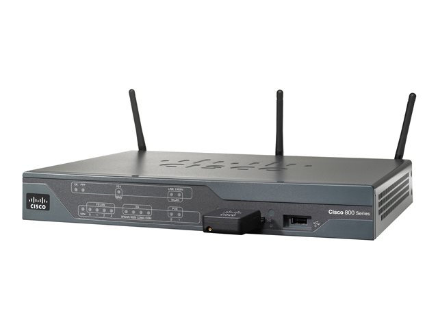 Cisco 881 Ethernet Wireless Router with 3G - wireless router - WWAN - Wi-Fi - desktop