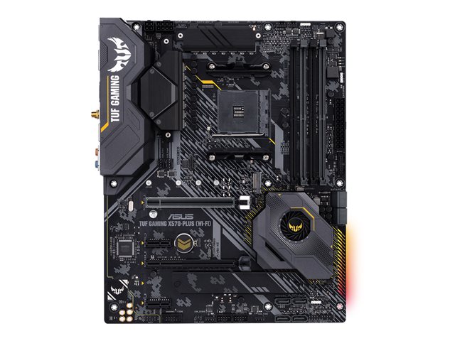 ASUS TUF GAMING X570-PLUS (WI-FI) - Motherboard - ATX - Socket AM4 - AMD X570 Chipset - USB-C Gen2, USB 3.2 Gen 1, USB 3.2 Gen 2 - Bluetooth, Gigabit LAN, Wi-Fi - onboard graphics (CPU required) - HD Audio (8-channel)