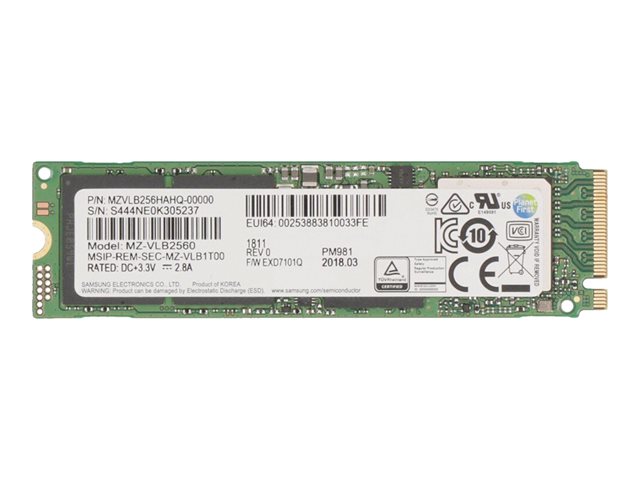 256GB M.2 PCIe NVMe 2280