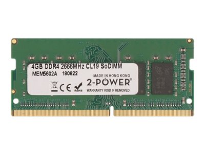 2-Power - DDR4 - module - 4 GB - SO-DIMM 260-pin - 2666 MHz / PC4-21300 - unbuffered