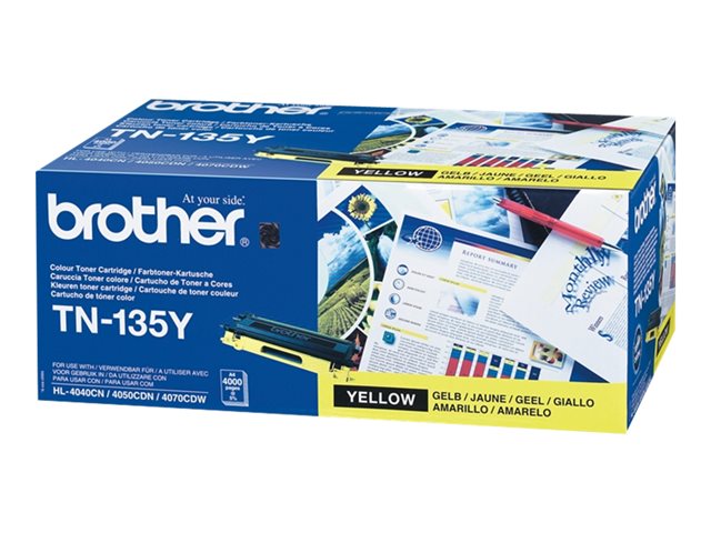 Brother TN135Y - Yellow - original - toner cartridge - for Brother DCP-9040, 9042, 9045, HL-4040, 4050, 4070, MFC-9420, 9440, 9450, 9840