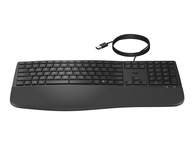 HP 480 - keyboard - 3-zone layout, multi-device, 23 programmable keys - 100% full size - UK - black Input Device