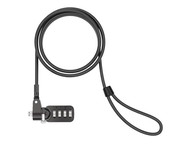 Compulocks Universal Security Combination Cable Lock - Security cable lock - black - 1.83 m
