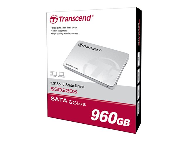 Transcend SSD220S - SSD - 960 GB - internal - 2.5" - SATA 6Gb/s