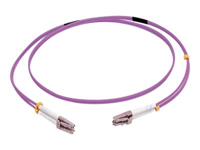 C2G 3m LC/LC OM4 LSZH Fibre Patch - Purple - Patch cable - LC multi-mode (M) to LC multi-mode (M) - 3 m - 3 m - fibre optic - duplex - 50 / 125 micron - OM4 - purple