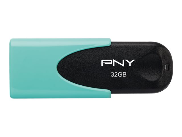 PNY Attaché 4 - USB flash drive - 32 GB - USB 2.0 - pastel aqua
