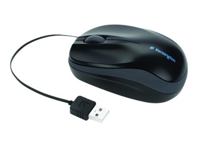Kensington Pro Fit Mobile - Mouse - optical - wired - USB 2.0 - black