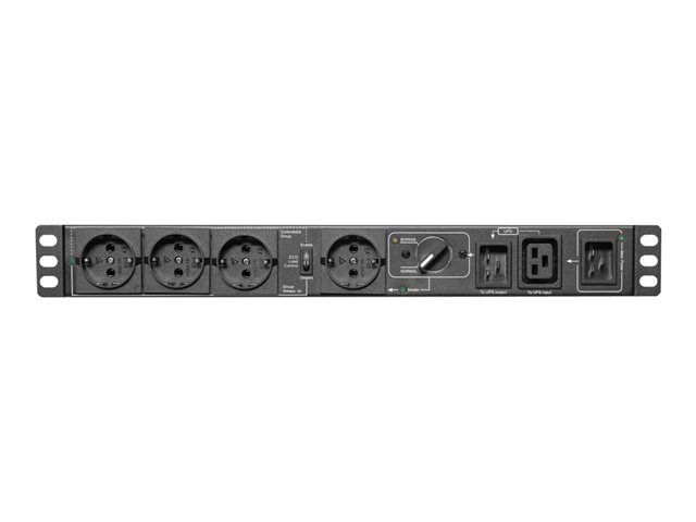 Tripp Lite 200-240V 16A Single-Phase Hot-Swap PDU with Manual Bypass - 4 Schuko Outlets, C20 & Schuko Inputs, Rack/Wall - power distribution unit - 3.8 kW