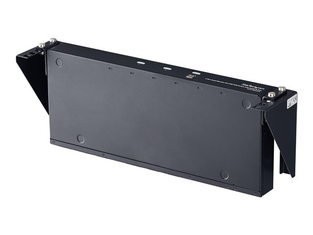 Startech 2U Vertical Wall Mount Patch Panel Bracket - Steel Rack Mount Bracket w/Hardware for 19" Network, Server and Data Equipment (RK219WALLV) - Mounting bracket - wall mountable - black - 2U - 19" - for P/N: SV831DUSBUK
