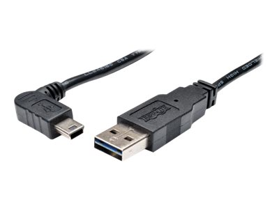 Eaton Tripp Lite Series 6ft USB 2.0 High Speed Cable Reversible A to Right Angle 5Pin Mini B M/M 6' - USB cable - mini-USB Type B to USB - 1.83 m