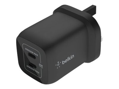 Belkin BoostCharge Pro power adapter - PPS and GaN technology - 24 pin USB-C - 65 Watt