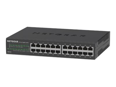 NETGEAR GS324v2 - Switch - unmanaged - 24 x 10/100/1000 - wall-mountable, desktop, rack-mountable