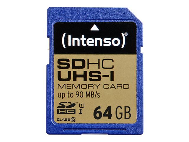 Intenso - flash memory card - 64 GB - SDXC UHS-I