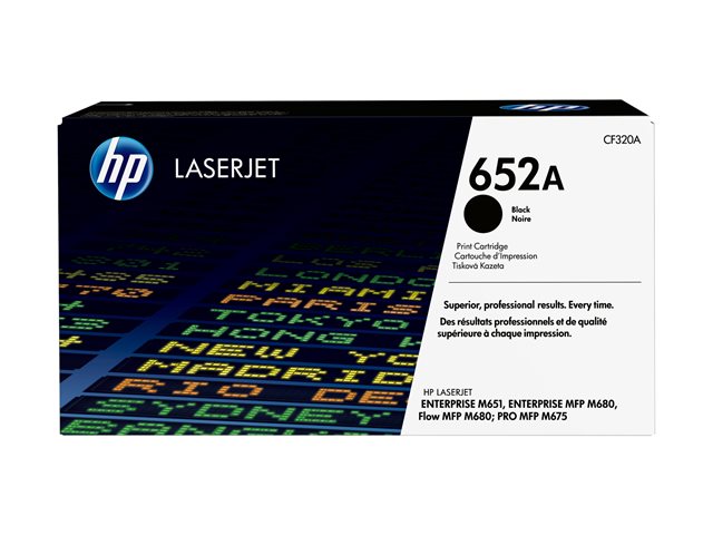 HP 652A - CF320A - 1 x Black - Toner cartridge - For Color LaserJet Enterprise Flow M680z, M651dn, M651n, M651xh, M680dn, M680f