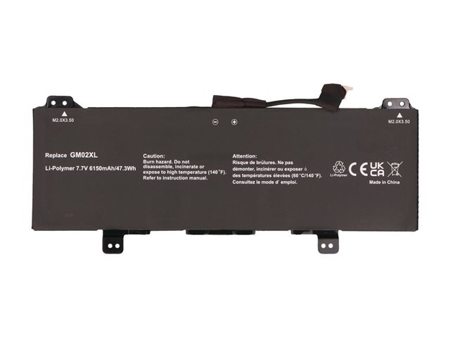 2-Power Main Battery Pack - laptop battery - 15.36 V - Li-pol - 253 mAh - 96 Wh