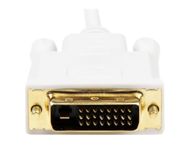 StarTech.com 3 ft Mini DisplayPort to DVI Adapter Cable - Mini DP to DVI Video Converter - MDP to DVI Cable for Mac / PC 1920x1200 - White (MDP2DVIMM3W) - DisplayPort cable - 91.44 cm