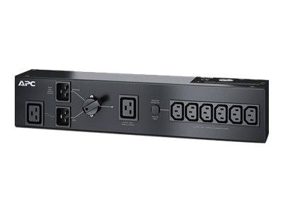 APC SERVICE BYPASS PANEL 230V 16A BBM IEC C20 input, (6) IEC C13 (1) C19 output