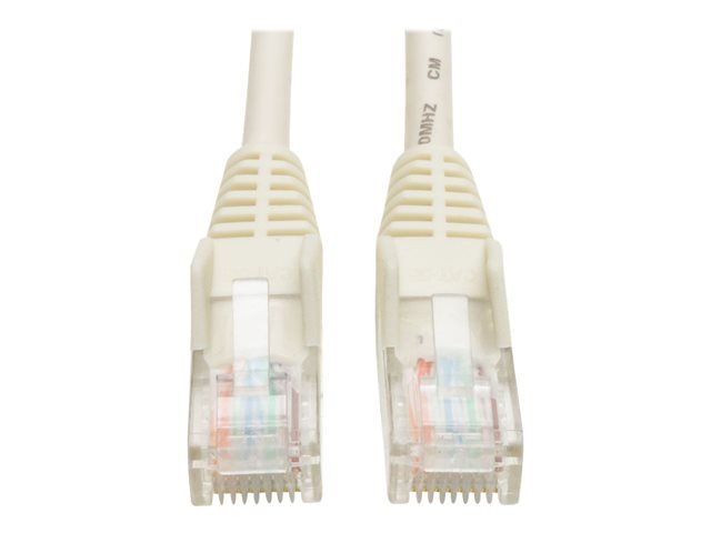 Eaton Tripp Lite Series Cat5e 350 MHz Snagless Molded (UTP) Ethernet Cable (RJ45 M/M), PoE - White, 7 ft. (2.13 m) - patch cable - 2.13 m - white