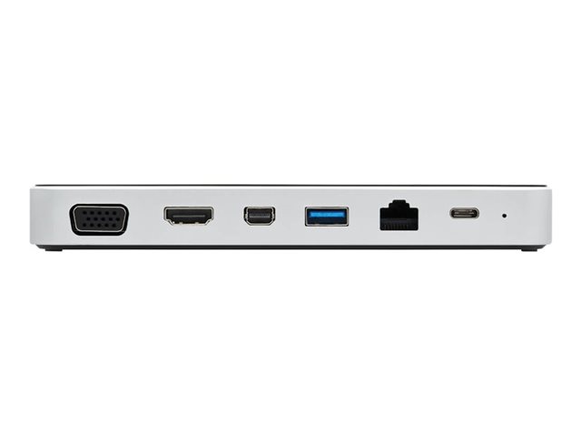 Eaton Tripp Lite Series USB C Docking Station Hub USB Dock Triple Display 4K HDMI VGA USB A/C Gbe - docking station - USB-C - VGA, HDMI, Mini DP - 1GbE