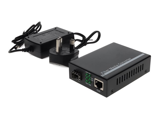 AddOn - fibre media converter - 10Mb LAN, 100Mb LAN, 1GbE