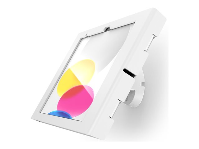 Compulocks iPad 10th-11th (A16) Gen Swell Enclosure Bow Tilting Wall Mount White - Mounting kit (enclosure, tilt wall mount) - exposed front/back camera and sensors - for tablet - aluminium - white - screen size: 10.9" - for Apple 10.9-inch iPad Wi-Fi + C