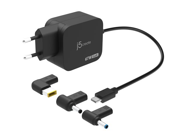 67W GAN PD USB-C MINI CHARGER WITH 3 TYPES OF DC CONNECTOR -