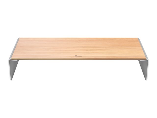WOOD MONITOR STAND WITH DOCKING STATION