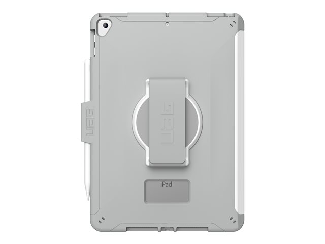 UAG Rugged Case for iPad 10.2-in (9/8 Gen, 2021/2020) w/HS - Scout White/Grey - Back cover for tablet - grey, white - 10.2" - for Apple 10.2-inch iPad (7th generation, 8th generation, 9th generation)