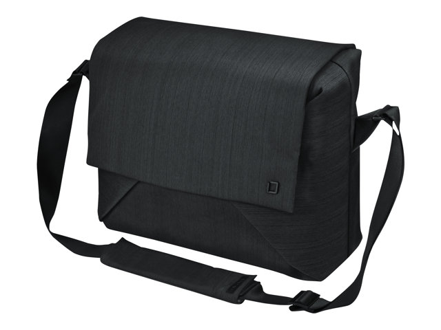 DICOTA Code Messenger Laptop/MacBook Bag 13" Black. Designed to fit Apple Macbooks but other notebooks will fit. Padded notebook compartment with HDF (High Density Foam). Adjustable shoulder strap with removable shoulder pad and comes with a hidden rain c