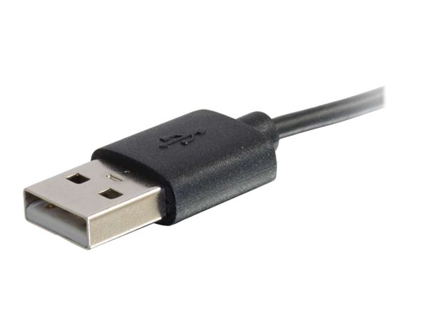 C2G USB A Male to Lightning Male Sync and Charging Cable - Lightning cable - Lightning male to USB male - 1 m - black