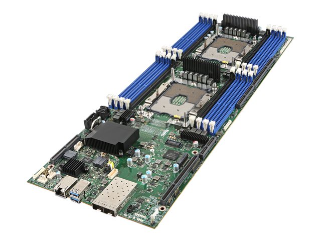 Intel Compute Module HNS2600BPBR - Server - blade 2-way - no CPU - RAM 0 GB - no HDD - Gigabit Ethernet, 10 Gigabit Ethernet - monitor: none