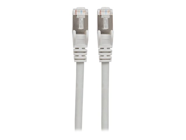 Intellinet Network Patch Cable, Cat7 Cable/Cat6A Plugs, 0.25m, Grey, Copper, S/FTP, LSOH / LSZH, PVC, RJ45, Gold Plated Contacts, Snagless, Booted, Lifetime Warranty, Polybag - patch cable - 25 cm - grey