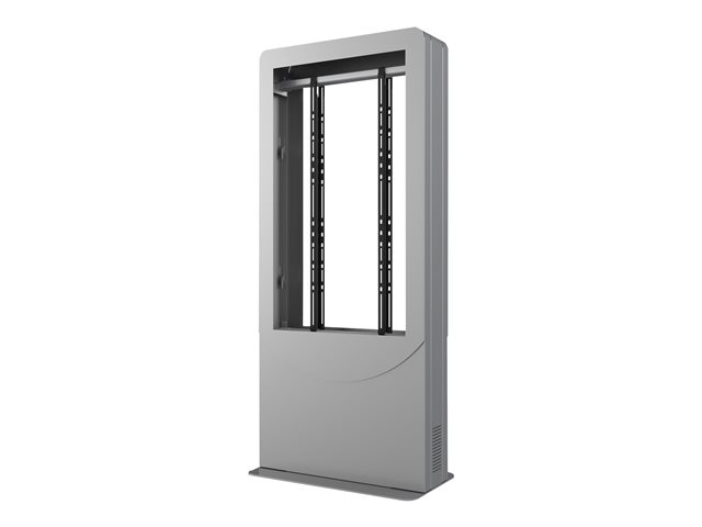 Peerless-AV Portrait Back-to-Back Kiosk - stand - for 2 digital signage LCD panels / AV System - silver