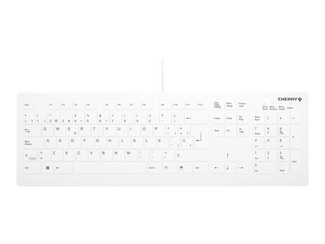 Active Key AK-C8112 - keyboard - medical full size - QWERTY - Spanish - white Input Device