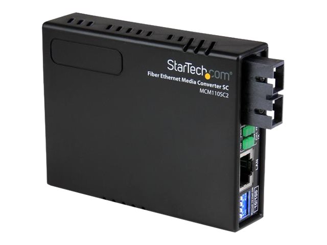 StarTech.com 10/100 Ethernet to Multi Mode Fiber Media Converter SC 2 km - fibre media converter - 10Mb LAN, 100Mb LAN