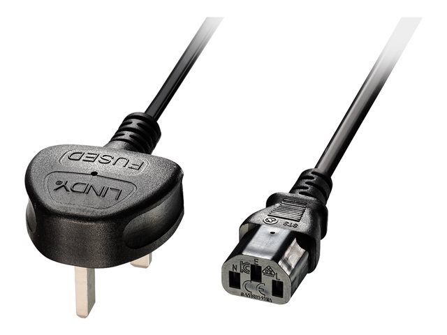 Lindy - power cable - power IEC 60320 C13 to BS 1363 - 5 m